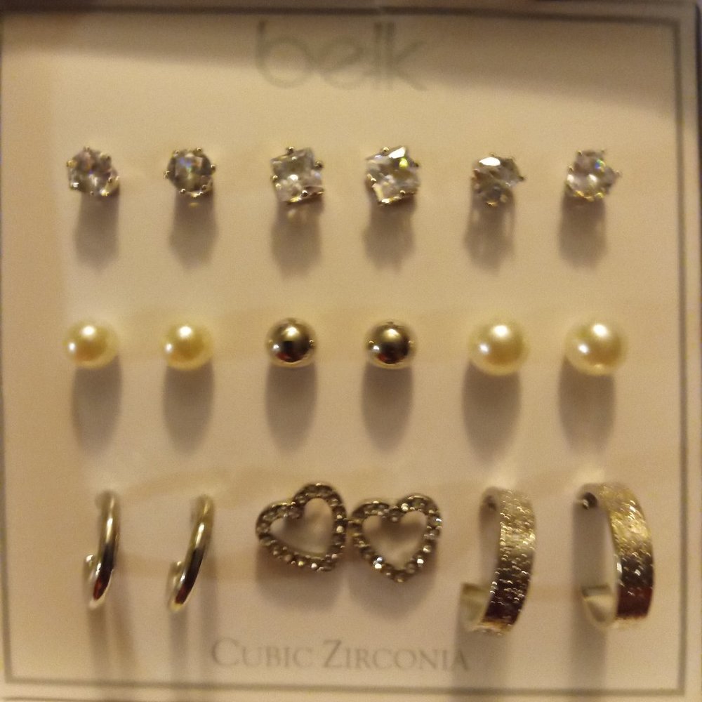 NIB earring set from Belk